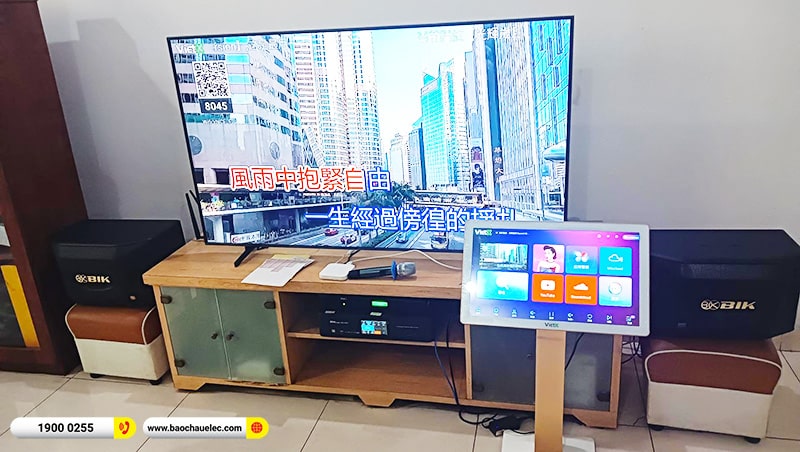 Lắp đặt d&agrave;n karaoke trị gi&aacute; hơn 30 triệu cho C&ocirc;ng ty Ching Fa tại Đồng Nai (BIK BQ-S63, BKSound DKA 5500, 4K Plus 4TB, M&agrave;n 22inch) 