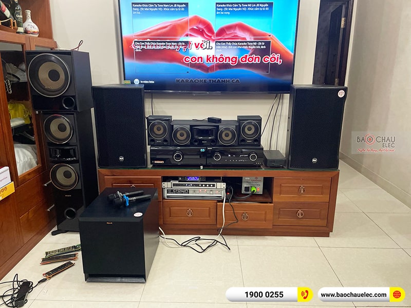 bộ dàn karaoke của gia đình anh Dũng
