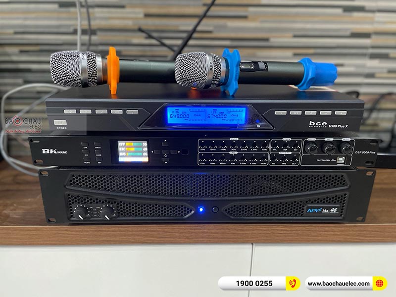 Dàn karaoke gia đình anh Hải