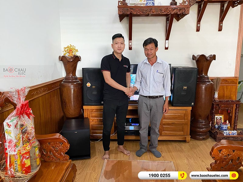 Lắp đặt dàn karaoke gia đình anh Minh