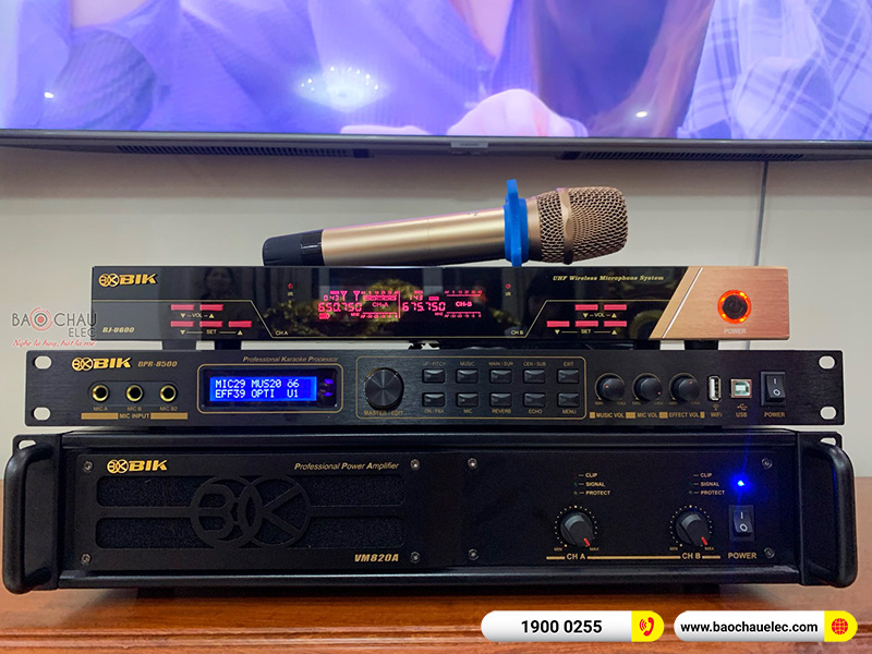 Lắp đặt dàn karaoke gia đình anh Sách