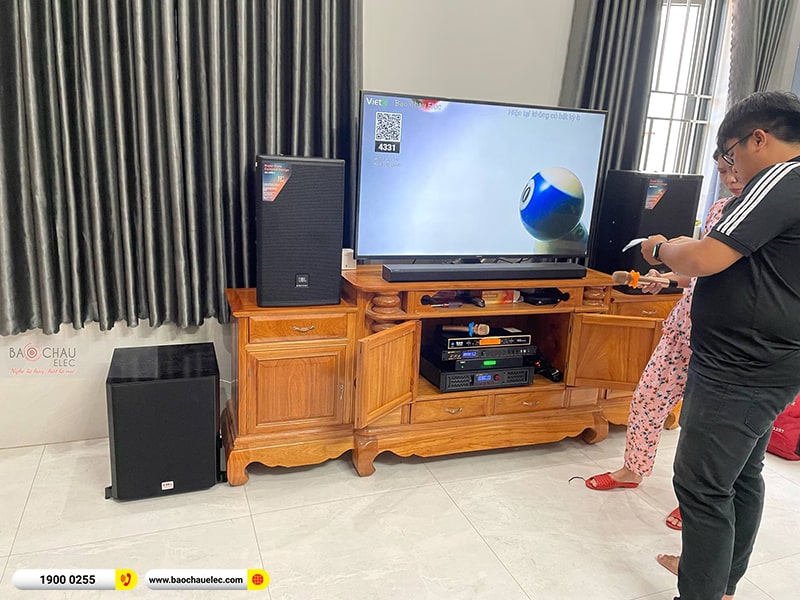 Lắp đặt d&agrave;n karaoke trị gi&aacute; hơn 60 triệu cho anh Trung tại Đồng Nai (JBL MTS12, BPR-8200, BPR-5600, SW612C, 4K Plus, UGX12 Gold) 