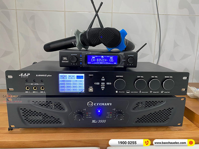Lắp đặt dàn karaoke gia đình anh Vinh