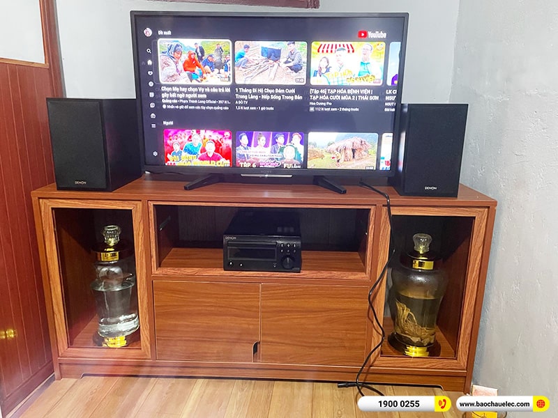 Lắp đặt dàn nghe nhạc mini Denon D-M41 trị giá khoảng 16 triệu cho anh Hồng tại Đồng Nai 
