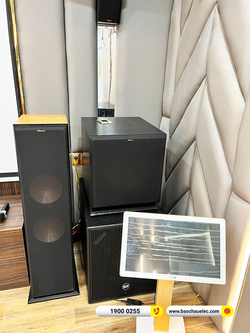 Lắp đặt hệ thống karaoke, nghe nhạc, xem phim trị giá gần 1 tỉ cho khách hàng tại Đồng Nai (RCF C5212-99, MP3350, Klipsch RF7III, X8500H,…)