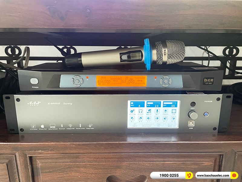 Lắp đặt dàn karaoke trị giá gần 80 triệu cho anh Cường tại Bình Dương (JBL XS12, AAP TD8004, K9900II Luxury, Pasion 12SP, BCE VIP3000, BKSound M8)