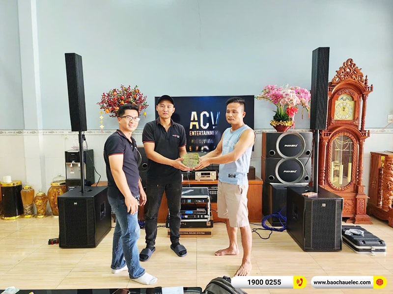 Lắp đặt dàn karaoke, loa di động RCF trị giá hơn 150 triệu cho anh Lượng tại Bình Dương (RCF EVOX 12, KX180A, WB5000, BKSound M8) 