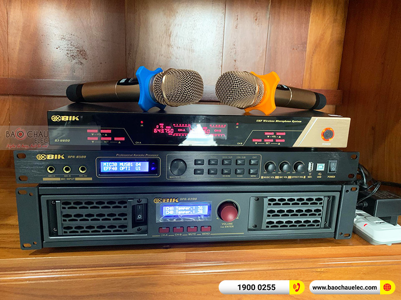 Lắp đặt dàn karaoke gia đình anh Quyền