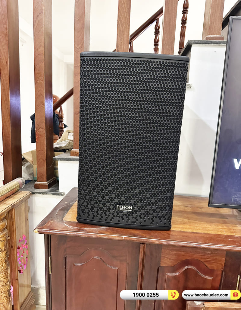 Lắp đặt dàn karaoke Denon gần 33tr cho anh Thọ ở Bình Dương (Denon DP-R212, VM 620A, KP500, U900 Plus X, SW512)