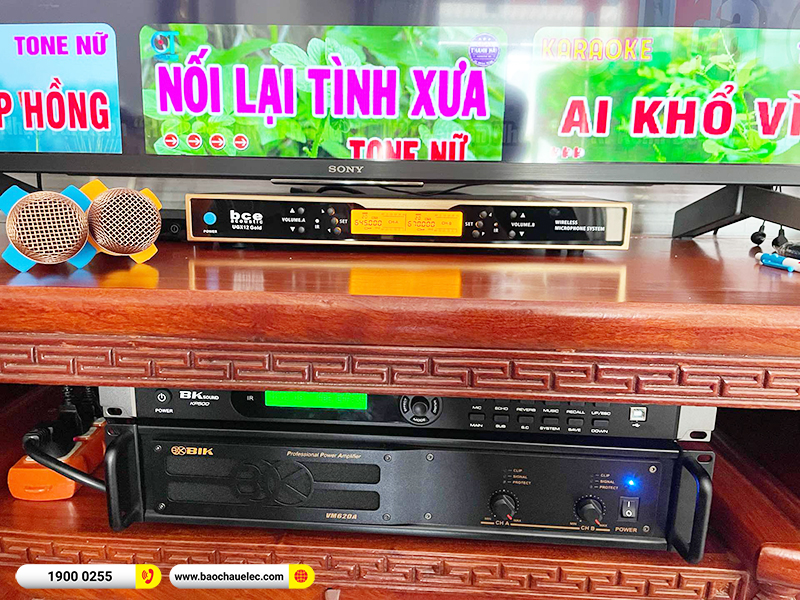 Lắp đặt dàn karaoke trị giá gần 50 triệu cho anh Thắng tại Bình Dương (Denon DN512, VM620A, BKSound KP500, TX212S, UGX12 Gold)