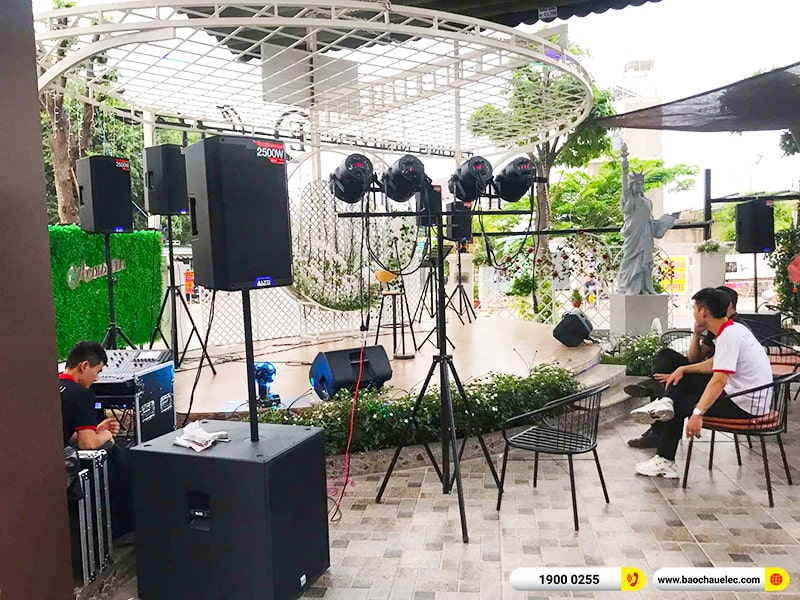 Lắp đặt bộ dàn âm thanh quán Cafe chị San tại Bình Dương (Alto TS415, Alto TX312, Alto MP3550, SXSub18+, BKSound M8,…) 