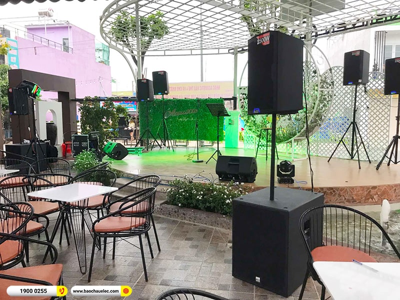 Lắp đặt bộ dàn âm thanh quán Cafe chị San tại Bình Dương (Alto TS415, Alto TX312, Alto MP3550, SXSub18+, BKSound M8,…) 