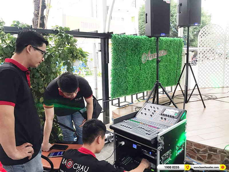 Lắp đặt bộ d&agrave;n &acirc;m thanh qu&aacute;n Cafe chị San tại B&igrave;nh Dương (Alto TS415, Alto TX312, Alto MP3550, SXSub18+, BKSound M8,&hellip;) 