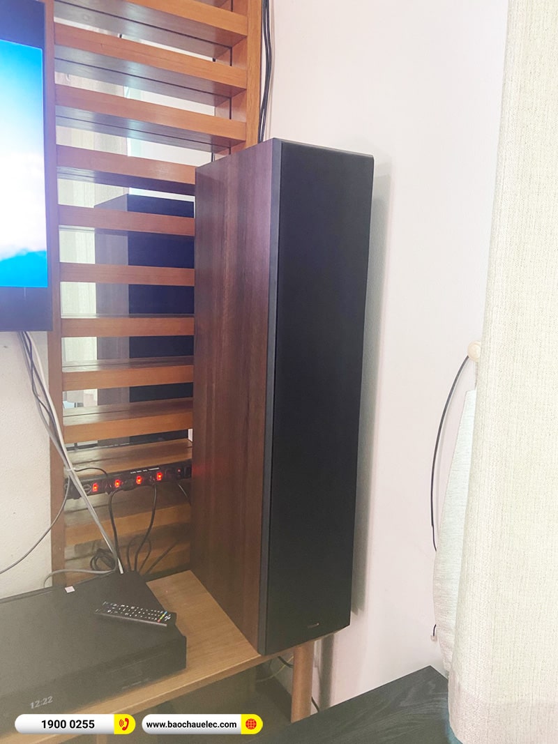 Lắp đặt dàn âm thanh 5.1 xem phim, nghe nhạc trị giá khoảng 130 triệu cho anh Dương tại Bình Dương (RP-8000F II, RP-502S, RP-504C, SPL150, AVC-X4700H, Vision 4K)
