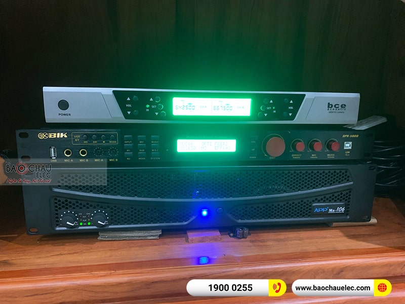 Dàn karaoke gia đình anh Cảnh