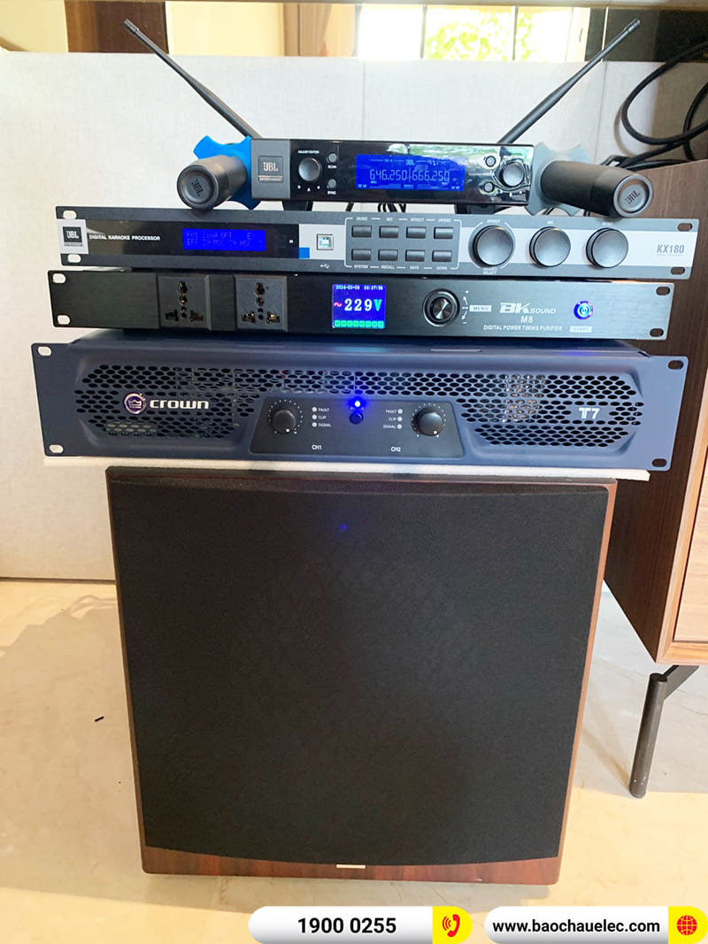 Lắp đặt dàn karaoke RCF gần 93tr cho anh Khánh ở Bình Dương (RCF C 3110-126, Crown T7, KX180A, A120P, VM200...)