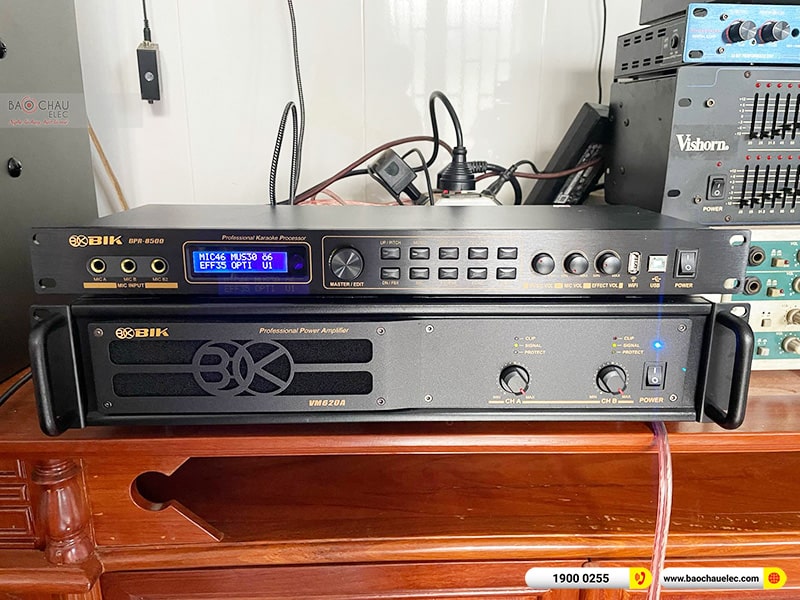 Lắp đặt dàn karaoke trị giá gần 30 triệu cho anh Lộc tại Bình Dương (JBL Ki510, BIK VM620A, BIK BPR-8500) 