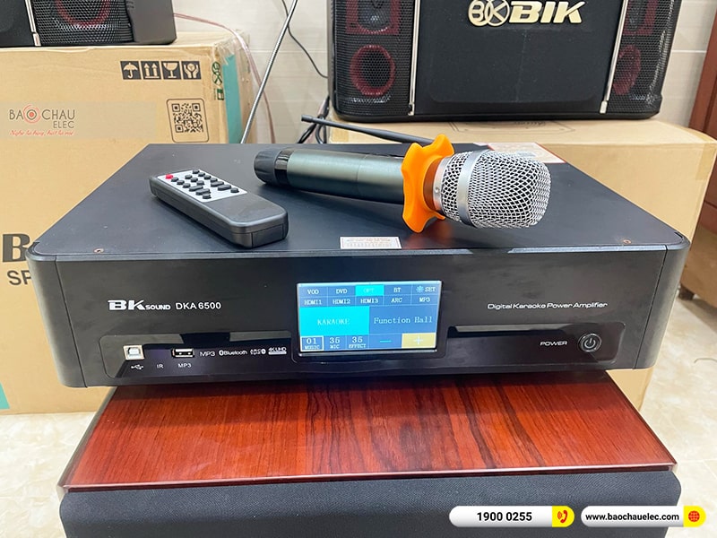 Lắp đặt dàn karaoke trị giá hơn 60 triệu cho anh Long tại Đồng Nai (BIK BJ-S768, BKSound DKA 6500, BKSound SW512C)