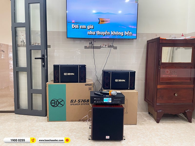 Lắp đặt dàn karaoke trị giá hơn 60 triệu cho anh Long tại Đồng Nai (BIK BJ-S768, BKSound DKA 6500, BKSound SW512C)