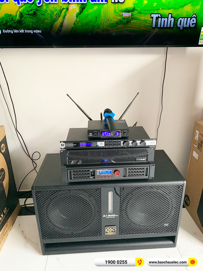 Lắp đặt dàn karaoke trị giá hơn 70 triệu cho anh Sìn tại Bình Dương (RCF X-Max 12, BPA-8200, APP MZ46, KX180A, BJ-W88 Plus, VM300) 