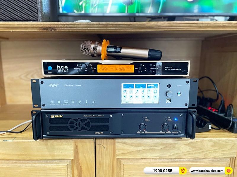 Lắp đặt dàn karaoke trị giá hơn 50 triệu cho anh Sơn tại Bình Dương (Alto BLS 12+, VM820A, K9900II Luxury, NS-SW300, UGX12 Gold) 