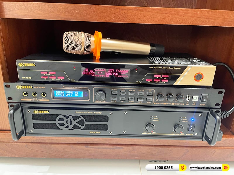Lắp đặt dàn karaoke trị giá gần 40 triệu cho anh Thương tại Bình Dương (JBL Pasion 12, BIK VM620A, BPR-8500, BIK BJ-U600) 