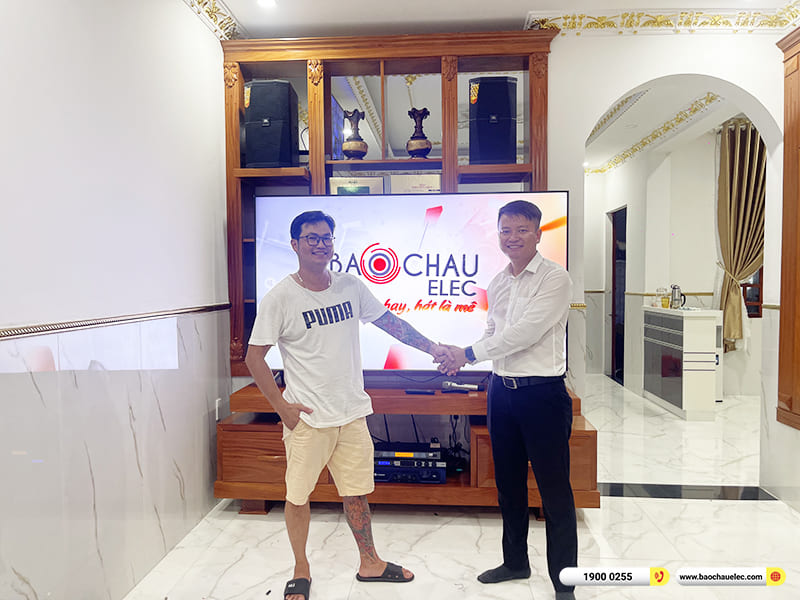 Lắp đặt dàn karaoke JBL hơn 47tr cho cô Hà ở Bình Dương (JBL XS10, Crown T5, KX180A, BCE VIP 3000)