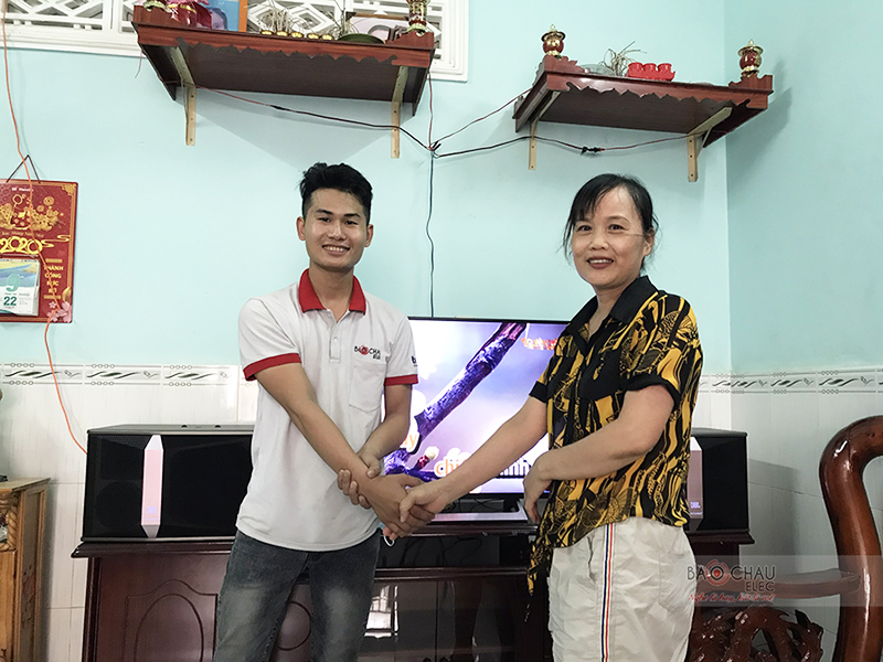 Dàn karaoke gia đình anh Hậu h5