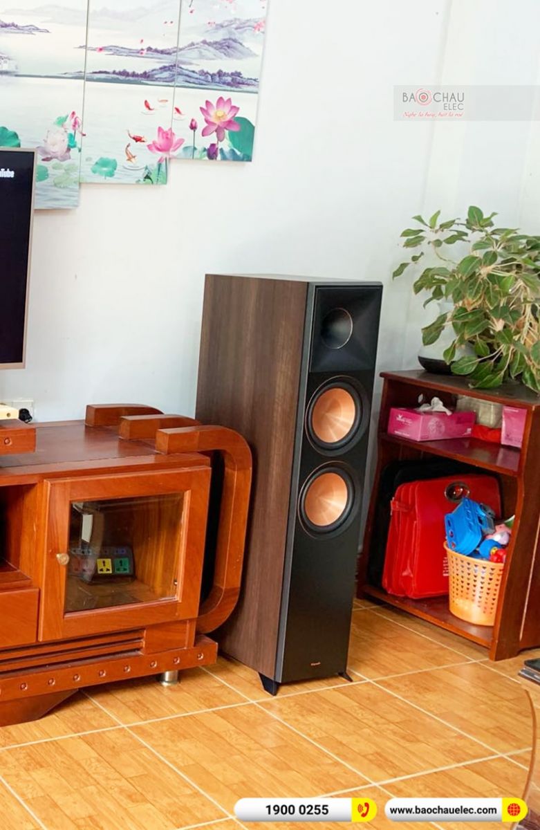 Lắp đặt dàn nghe nhạc trị giá gần 70 triệu cho anh Thiện tại Bình Dương (Klipsch RP-8000F II, Denon AVC X4700H)