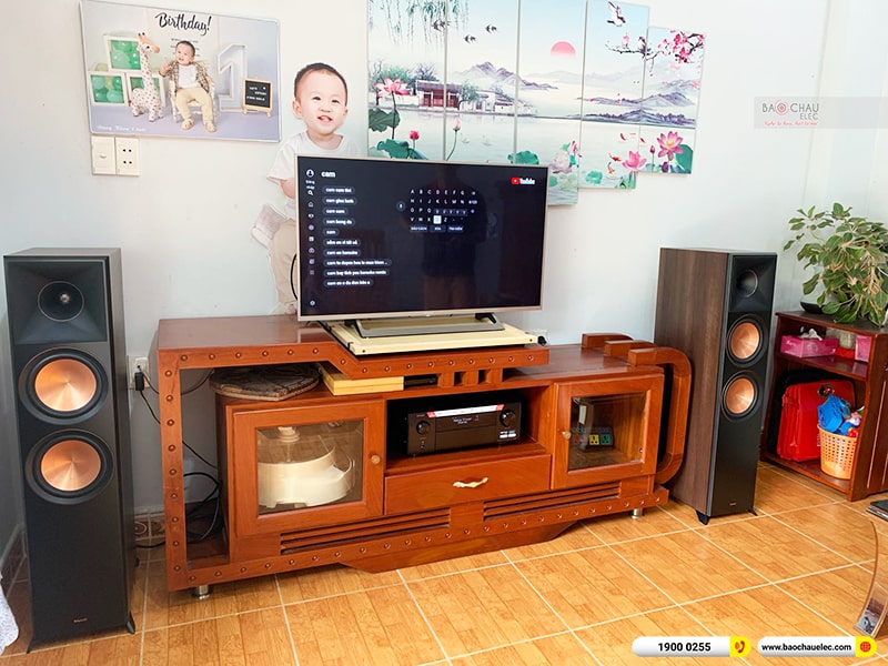 Lắp đặt dàn nghe nhạc trị giá gần 70 triệu cho anh Thiện tại Bình Dương (Klipsch RP-8000F II, Denon AVC X4700H)