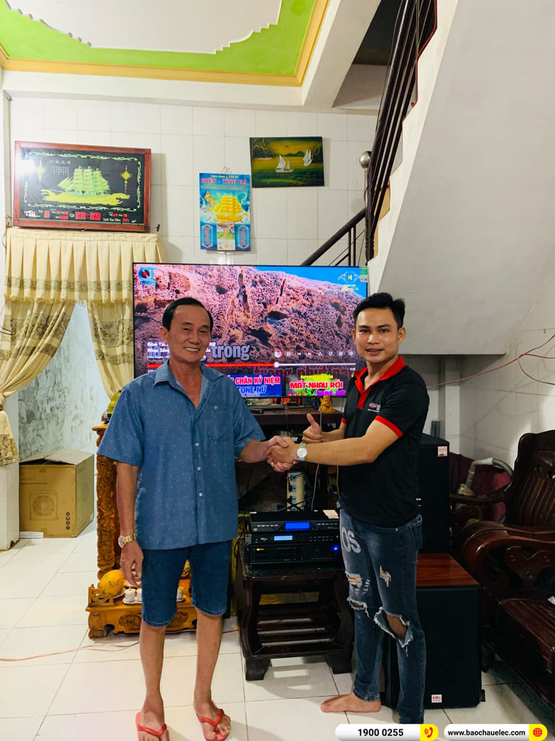 Lắp đặt dàn karaoke Domus 32tr cho anh Ân ở Cần Thơ (DP6120 MAX, VM 620A, KP500, U900 Plus X, SW612-C)