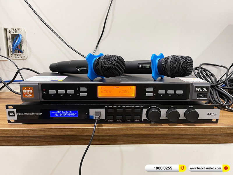 Lắp đặt dàn karaoke trị giá gần 40 triệu cho anh Bảo tại Cần Thơ (JBL RM210, KX180A, JBL A120P, BBS W500) 