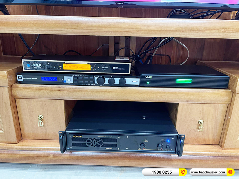 Lắp đặt dàn karaoke trị giá gần 70 triệu cho anh Hiếu tại Cần Thơ (BMB CSS 1212SE, VM620A, KX180A, UGX12 Gold, 4K Plus 4TB, Màn 22inch)