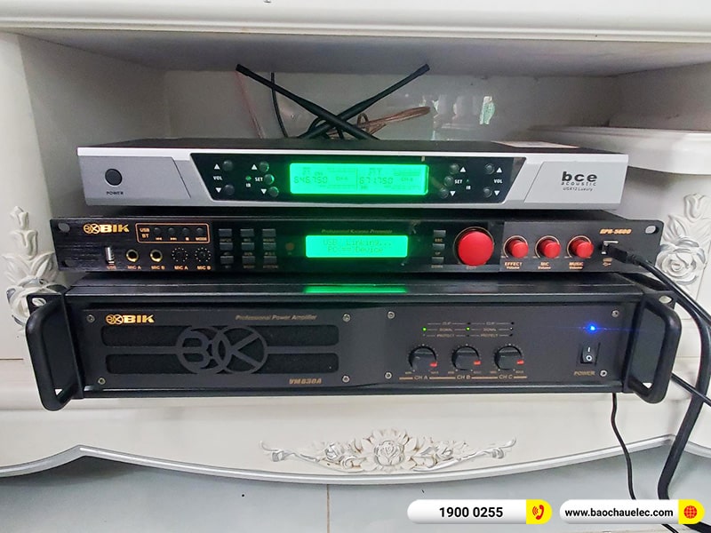 Lắp đặt dàn karaoke trị giá gần 50 triệu cho anh Phương tại An Giang (Domus DP6120, VM830A, BPR-5600, BJ-W66 Plus, UGX12 Luxury) 