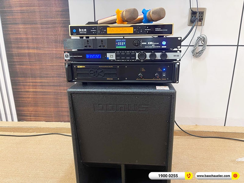Lắp đặt dàn karaoke trị giá 74tr cho anh Thái tại Cần Thơ (RCF X-MAX 12, VM820A, KX180A, Sub-15W, UGX12 Gold,…)