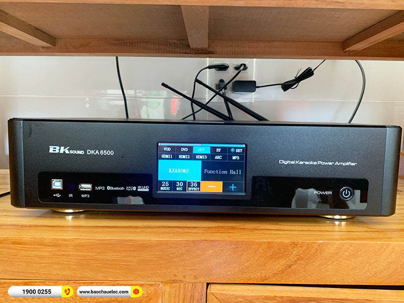Lắp đặt dàn karaoke trị giá hơn 20 triệu cho chị Lý tại Cần Thơ (Alto AT1000II, BKSound DKA 6500, BKSound SW612) 