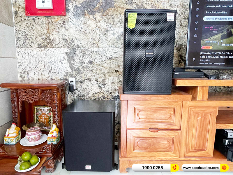 Lắp đặt dàn karaoke trị giá gần 40 triệu cho chị Trinh tại Sóc Trăng (Domus DP6120, VM620A, X6 Luxury, SW612B, BCE UGX12) 