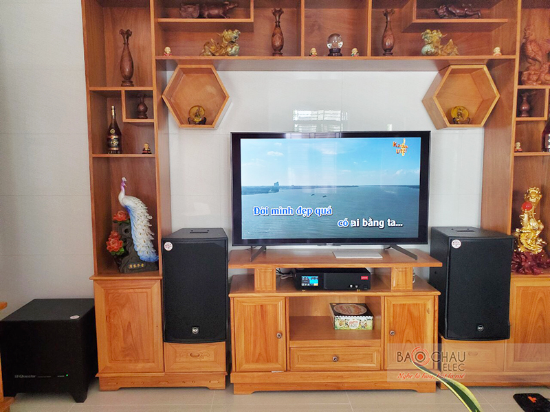 C&ocirc;ng tr&igrave;nh lắp đặt loa RCF cho d&agrave;n karaoke gia đ&igrave;nh h10