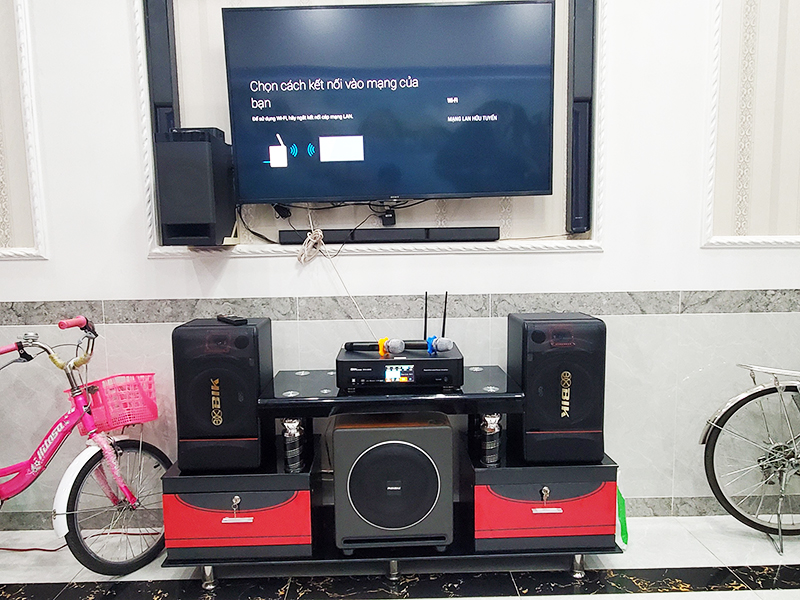 Dàn karaoke gia đình anh Kiên h5
