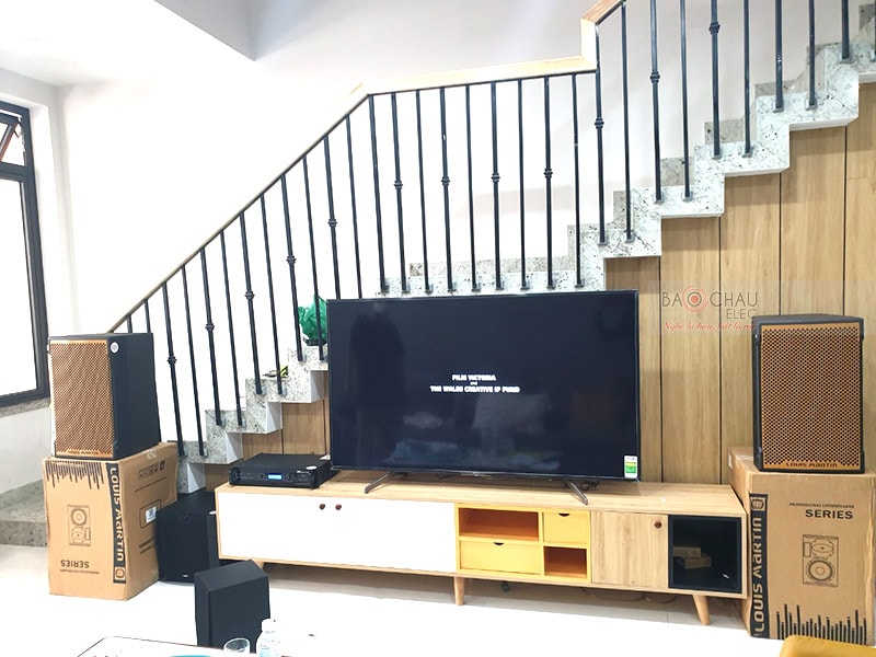 dàn karaoke cho gia đình anh Sinh ở Thanh Khê h5