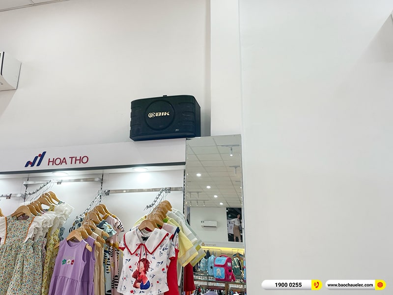 Lắp đặt dàn âm thanh Công ty Cổ phần Thời trang Hòa Thọ tại Đà Nẵng (BIK BJ-S668, BKSound DP3600 New) 