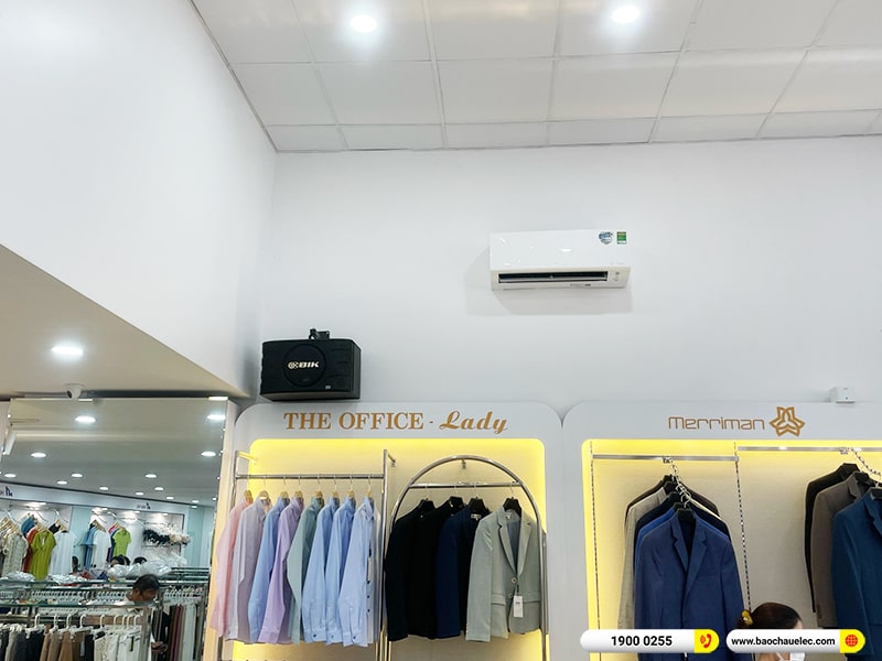 Lắp đặt dàn âm thanh Công ty Cổ phần Thời trang Hòa Thọ tại Đà Nẵng (BIK BJ-S668, BKSound DP3600 New) 
