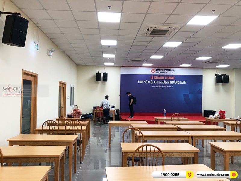 Lắp đặt hệ thống âm thanh hội trường cho ngân hàng tại Quảng Nam 