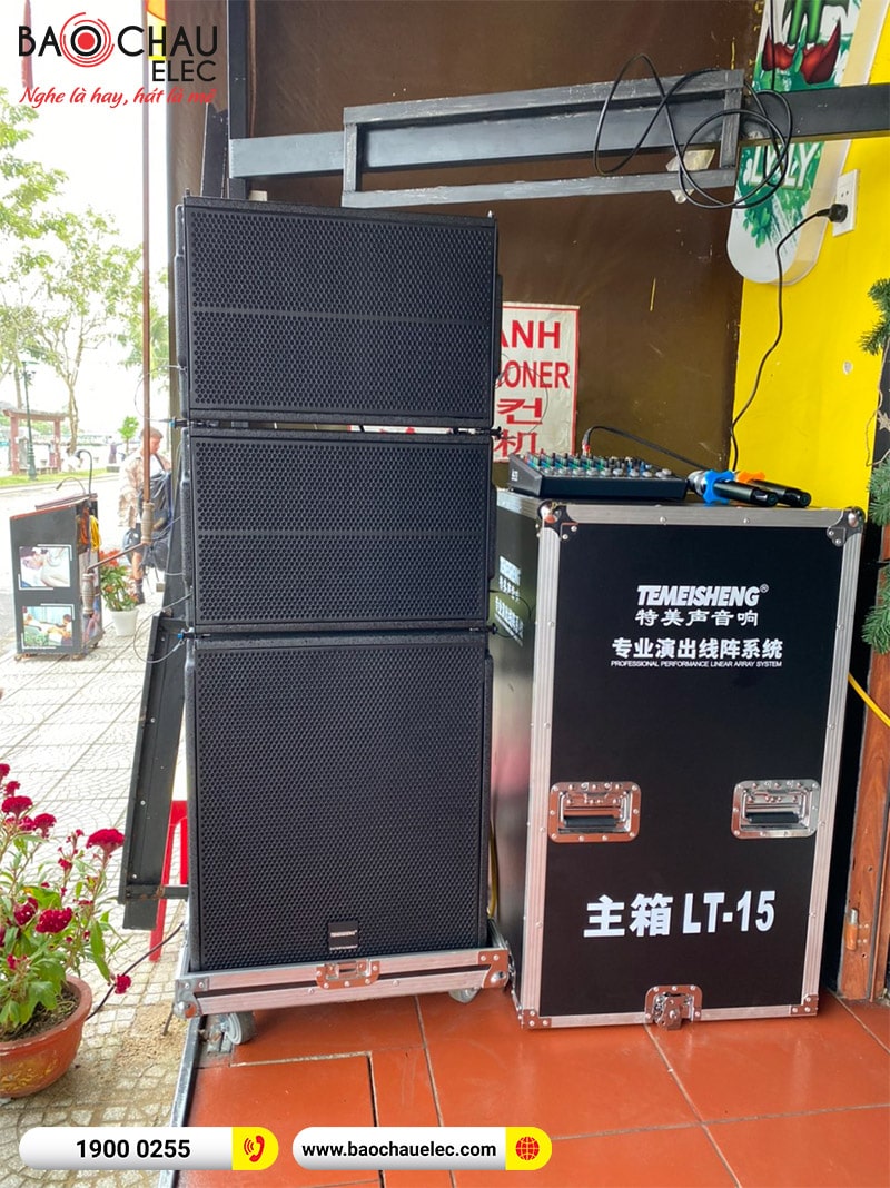Lắp đặt d&agrave;n Array trị gi&aacute; hơn 70 triệu cho qu&aacute;n The LyLy Irish Pub & Sprots Bar tại Hội An (Array Temeisheng LT-15, Alto Live 802, BIK BJ-U100) 