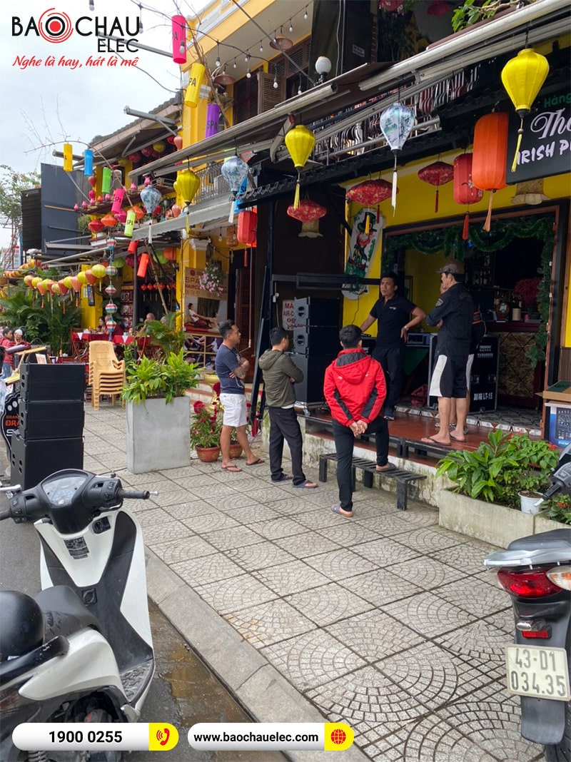 Lắp đặt d&agrave;n Array trị gi&aacute; hơn 70 triệu cho qu&aacute;n The LyLy Irish Pub & Sprots Bar tại Hội An (Array Temeisheng LT-15, Alto Live 802, BIK BJ-U100) 