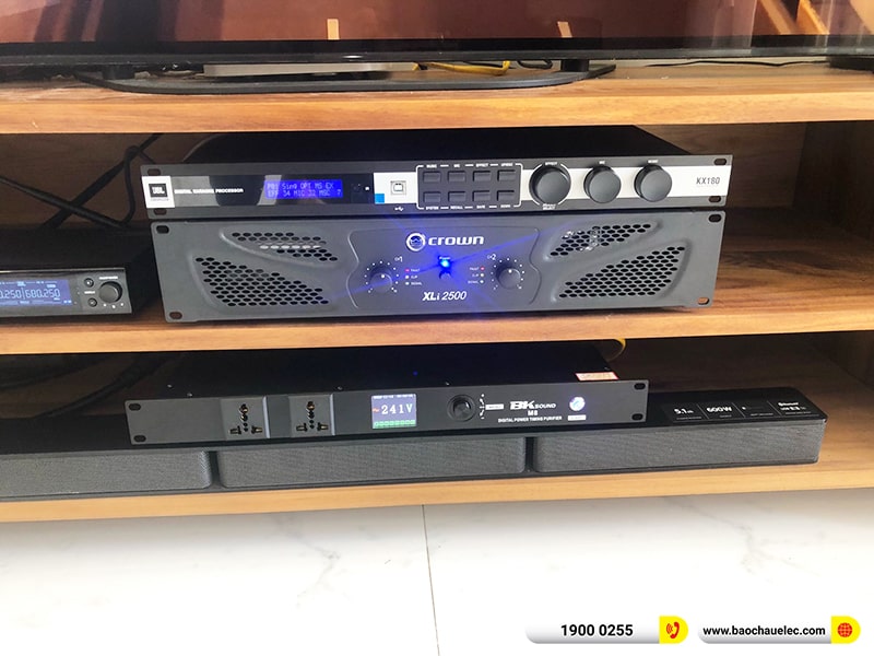 Lắp đặt dàn karaoke trị giá gần 80 triệu cho anh Bắc tại Huế (JBL XS12, Crown Xli2500, JBL KX180A, JBL A120P, JBL VM200, BKSound M8)