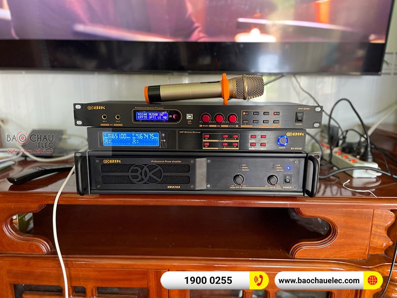 Dàn karaoke gia đình anh Cường
