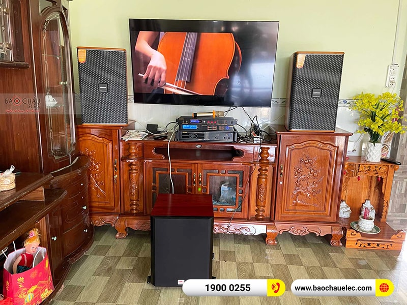 Dàn karaoke gia đình anh Cường