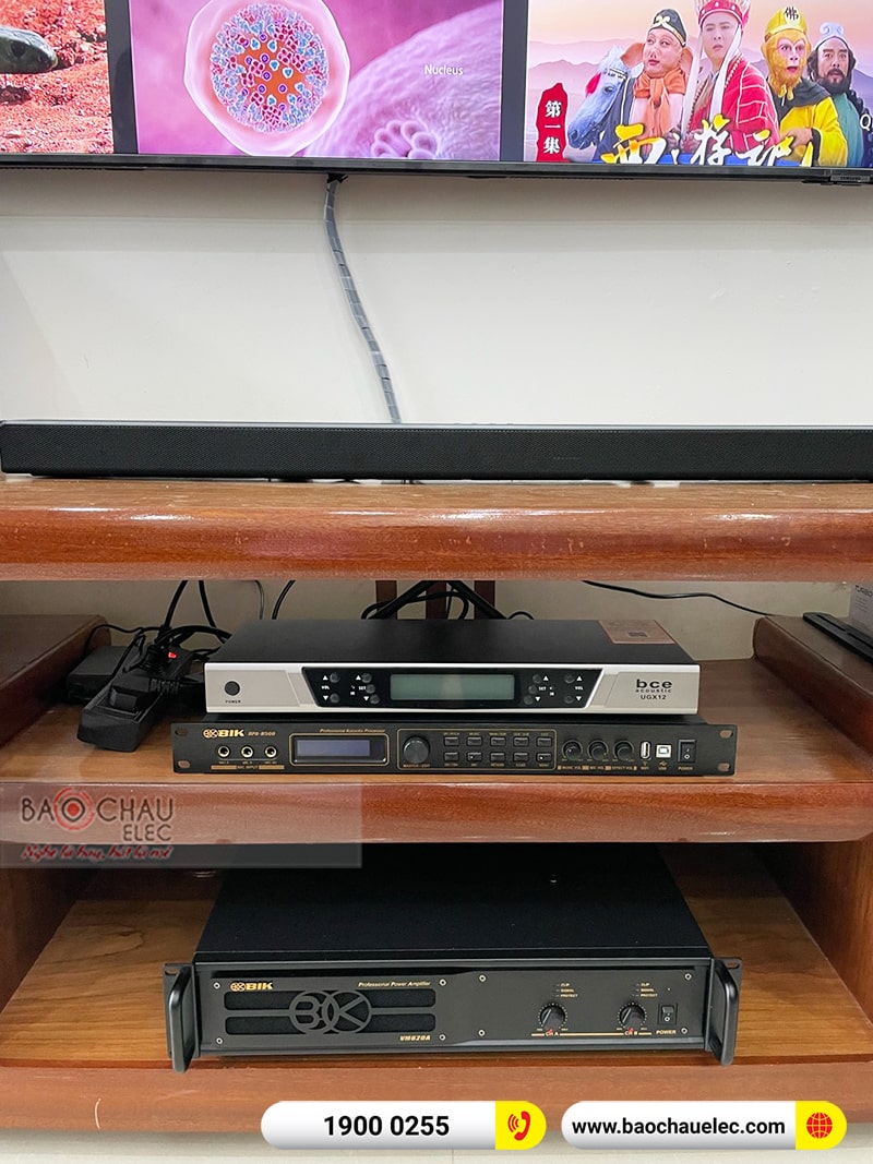 Dàn karaoke gia đình anh Dũng