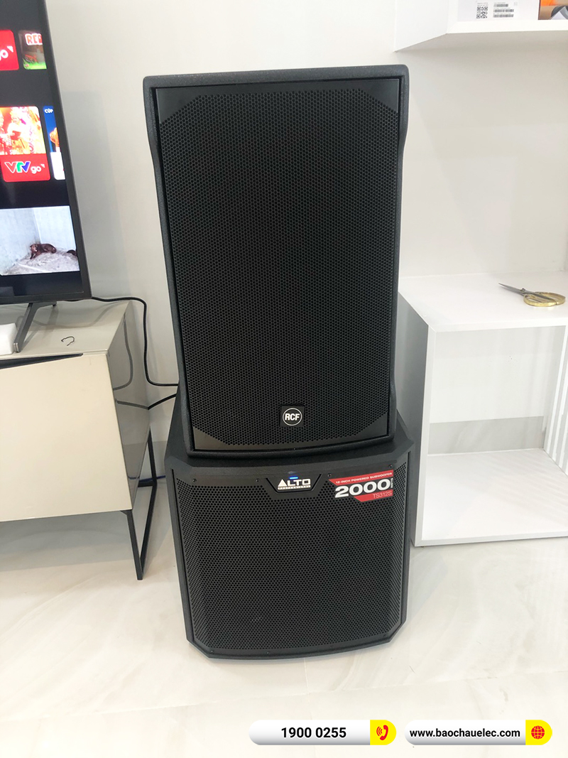 Lắp đặt dàn karaoke trị giá khoảng 70 triệu cho anh Hà tại Đà Nẵng (RCF EMAX 3112 MK2, BPA-6200, BPR-5600, TS312S, BJ-U600,…) 